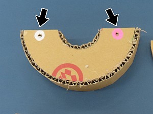 レーン付きパーツの目印