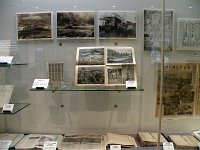 企画展「津波を伝える記録と文学」会場の様子