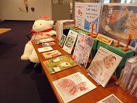 4階ミニ展示コーナー「体をあたためて過ごす冬」会場の様子